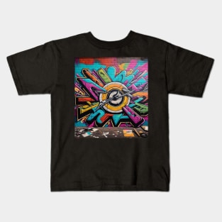 Colorful Hip-Hop graffiti Kids T-Shirt